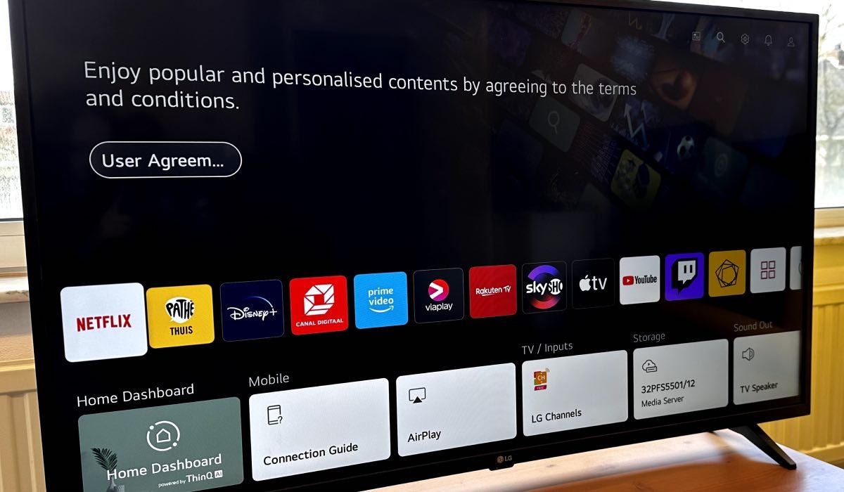 LG content store interface